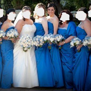 Blue Gown, Bridesmaid or Prom